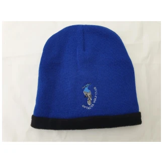 Beanie Antalya Golf Club blauw en zwarte velours binnenkant