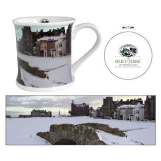 St Andrews in de sneeuw mok - Wit