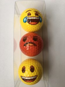 smiley-golfballen-lachen-boos-huilen-van-geluk