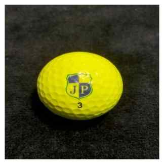 5 gele titanium golfballen van het merk James Perry