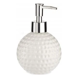 Golfbal zeepdispenser wit