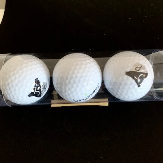 3 witte titanium golfballen van het merk James Perry
