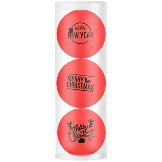 3 kerst golfballen