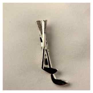 Golfclub clip zilverkleurig