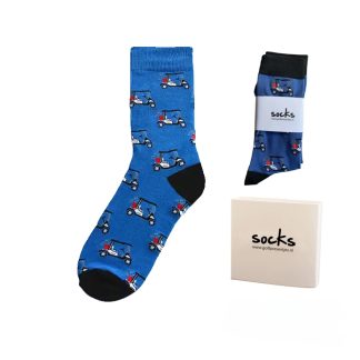 Golfsokken golfbuggy print