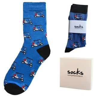 Golfsokken golfbuggy print