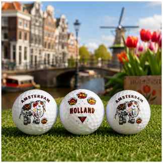 Amsterdam/Holland Golfballen thema Holland/Olifant