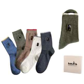 1 paar Golfsokken met een geborduurd golf motief Groen