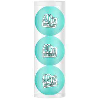 Golfballen Gift Set 40 verjaardag