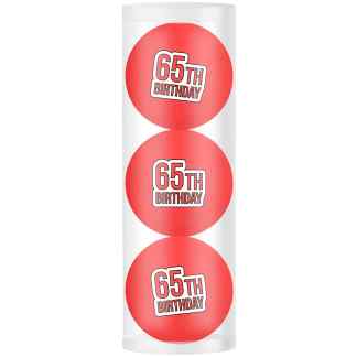 Golfballen Gift Set 65e verjaardag