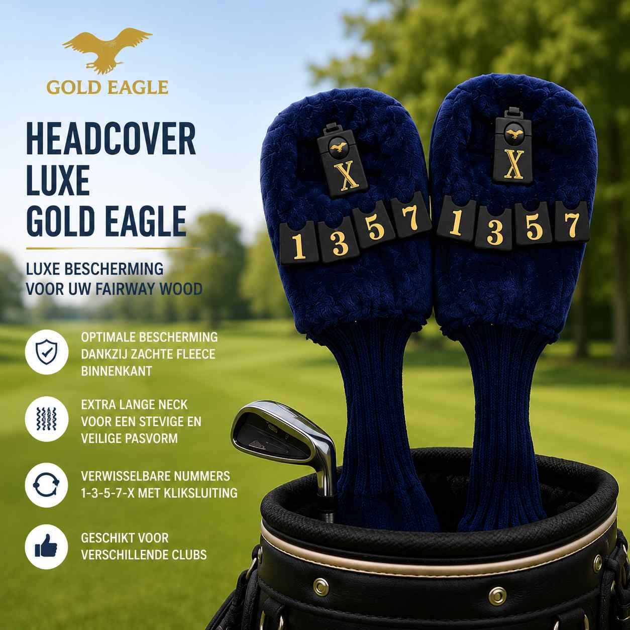 Headcover Luxe Gold Eagle