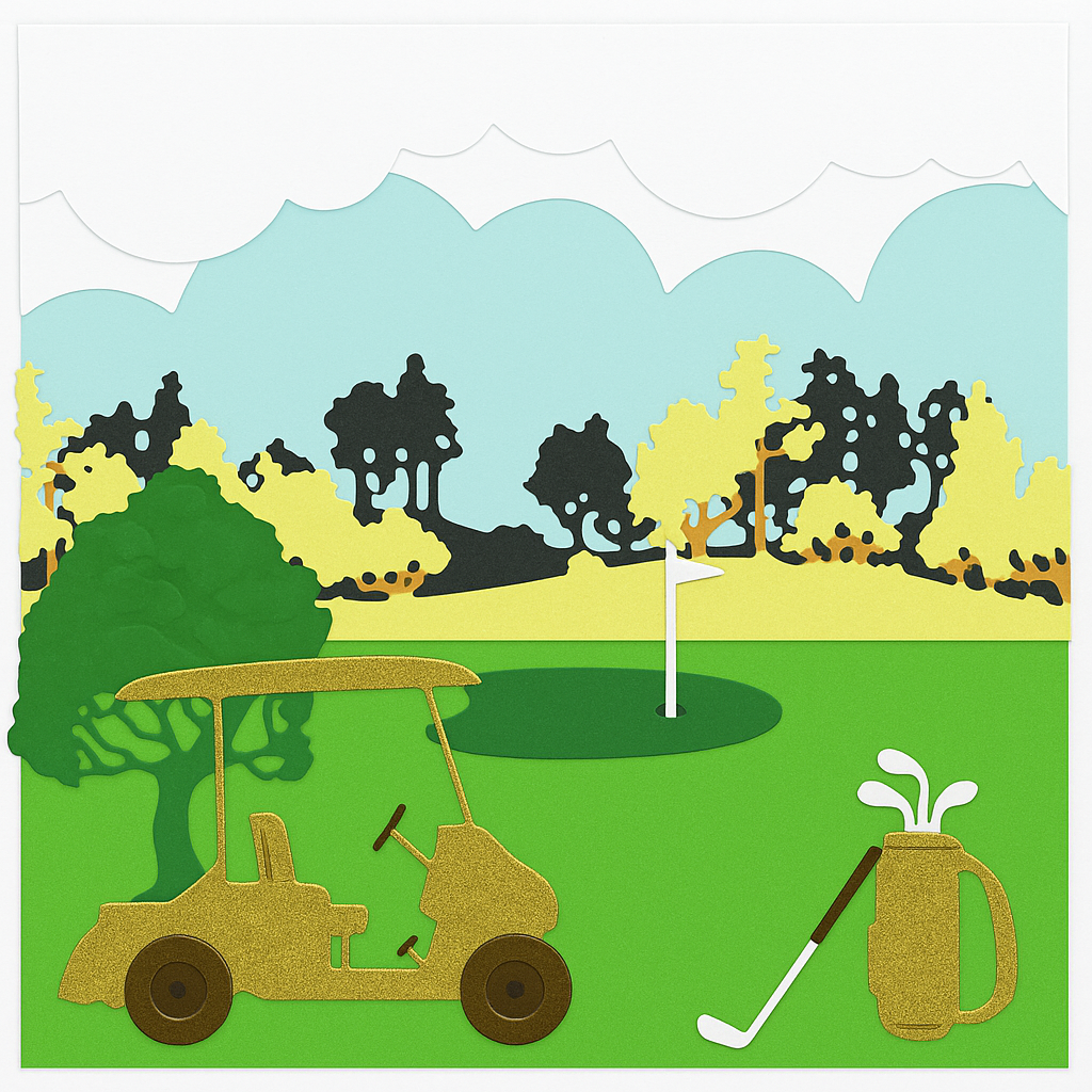Handgemaakte golfkaart - Afbeelding 4