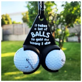 Golfballenhouder incl 2 golfballen