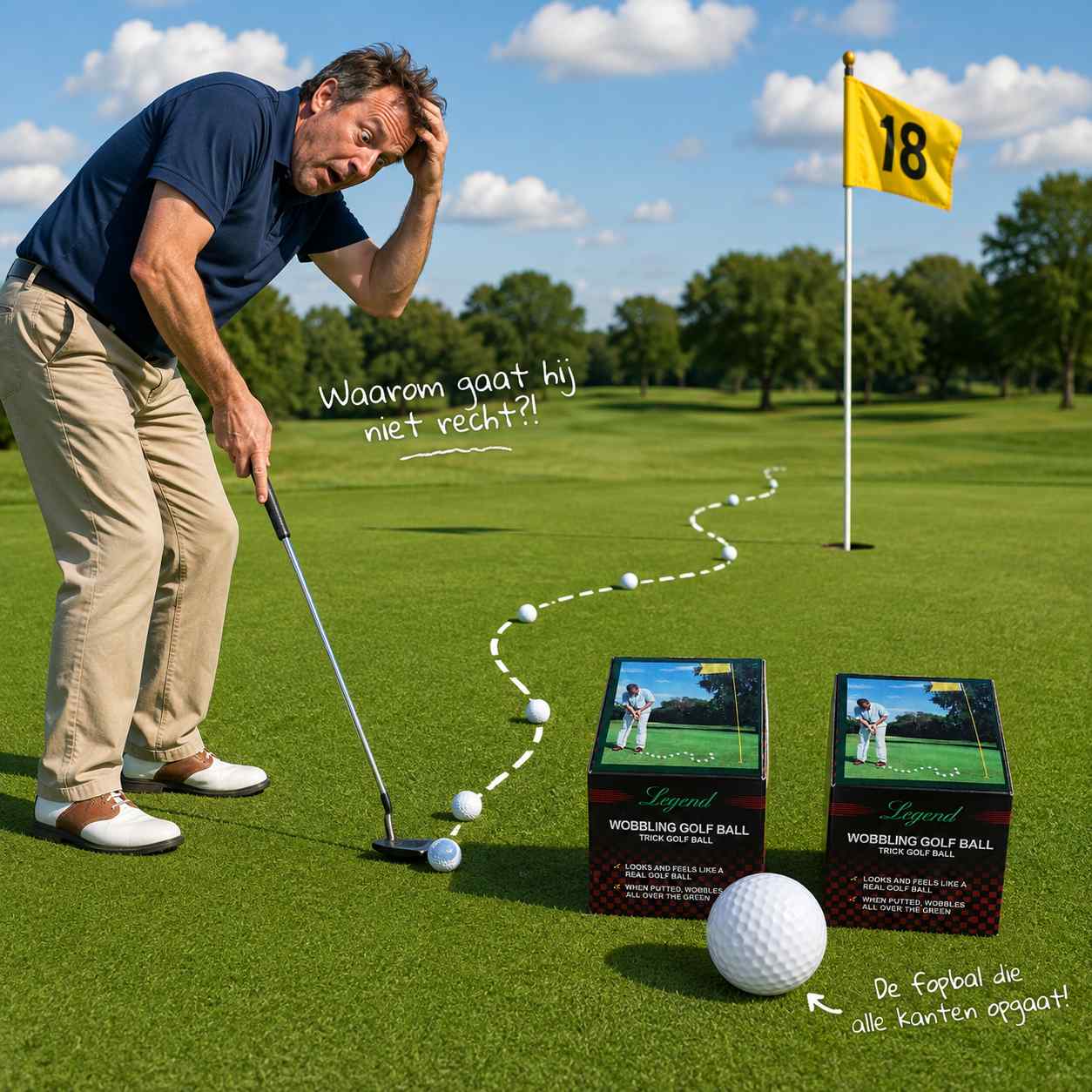 Golfbal die niet te Putten Is - Afbeelding 2