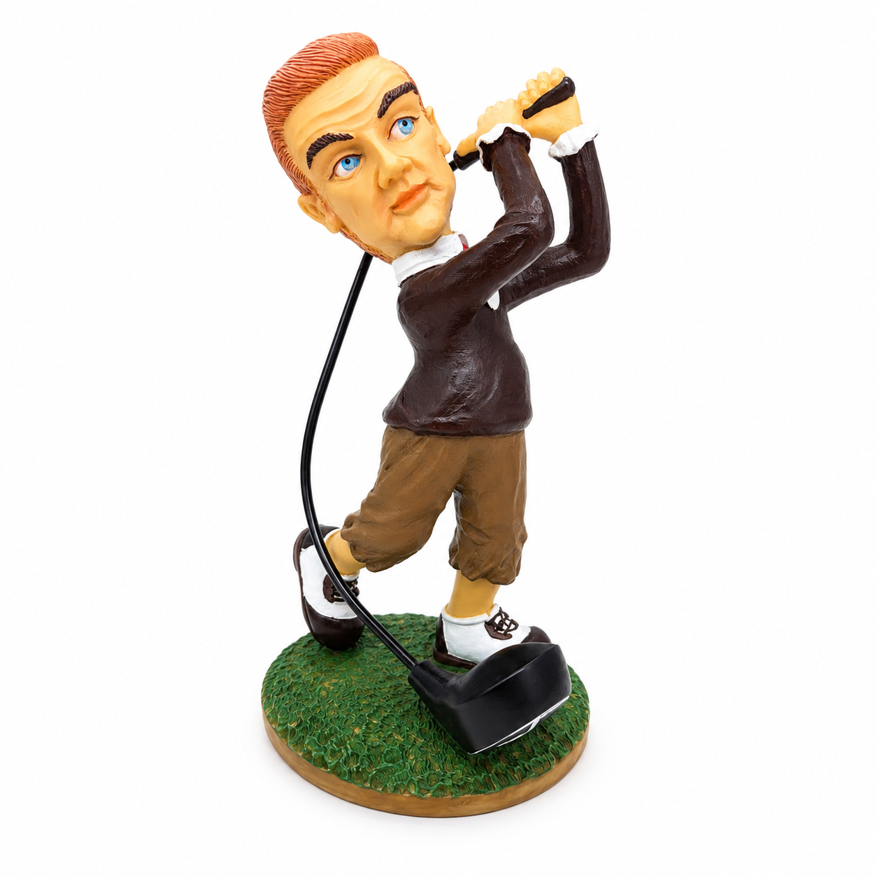 Golfbeeld Golfer Swing – Stenen Golf Trofee & Decoratie 18 cm - Afbeelding 4