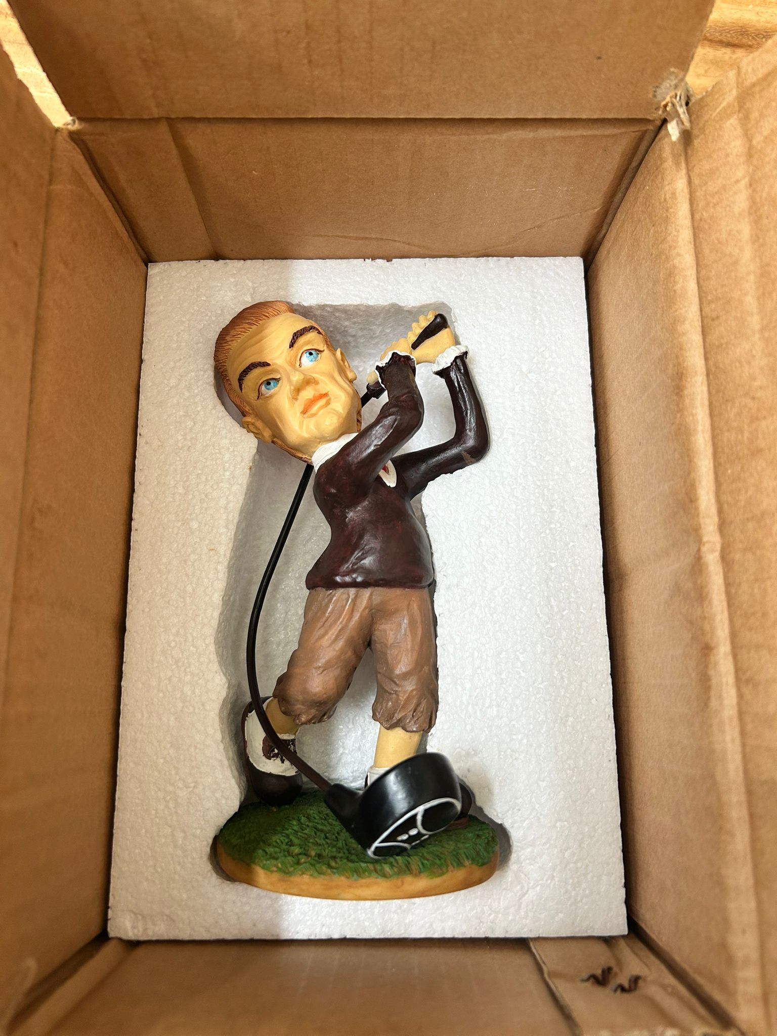 Golfbeeld Golfer Swing – Stenen Golf Trofee & Decoratie 18 cm - Afbeelding 5