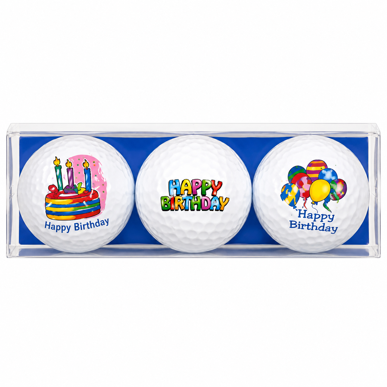 3 Verjaardags Golfballen