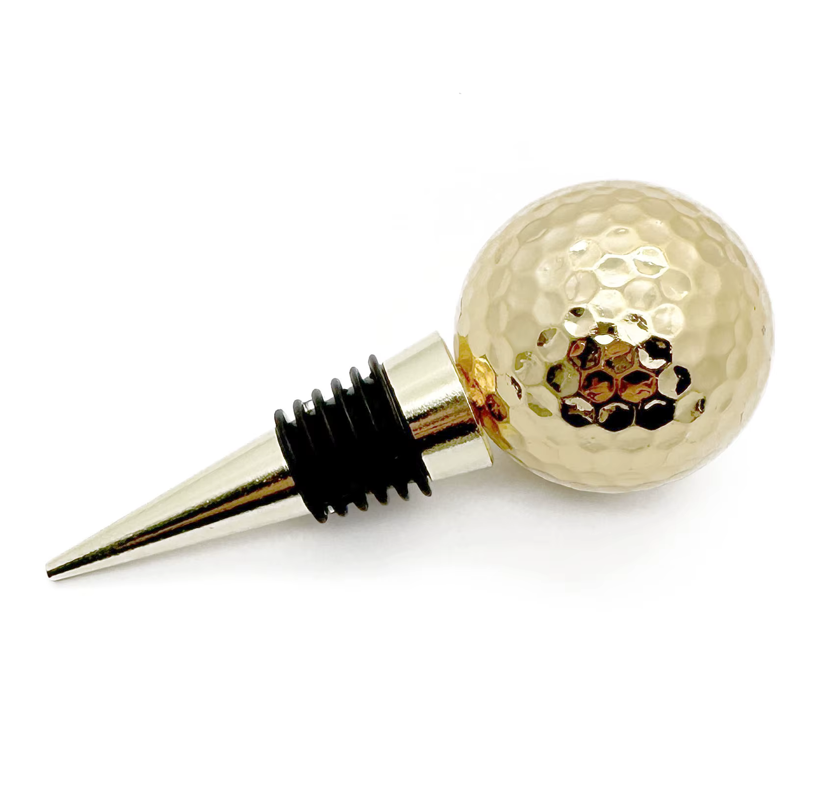 Luxe Wijnstopper Golfbal Goud - Afbeelding 4