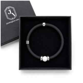 Golfarmband – Sterling Zilver & Witte Agaat