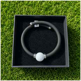 Golfarmband – Sterling Zilver & grote Witte Agaat