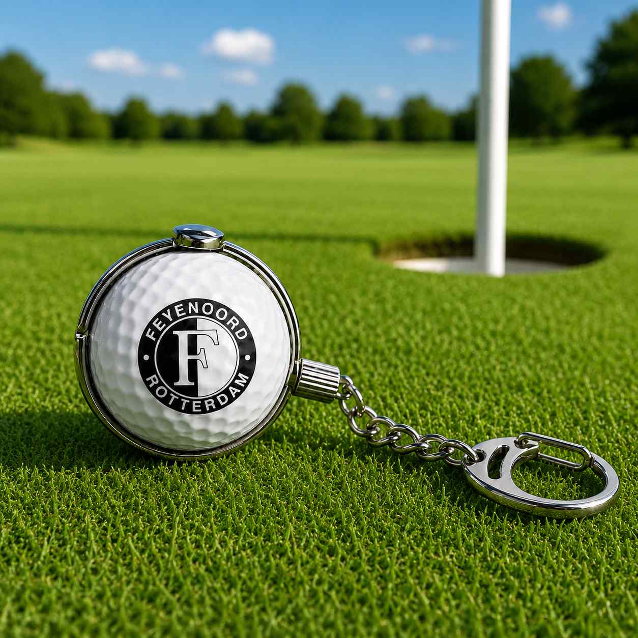 Feyenoord Golfbal Sleutelhanger – Rotterdam 010