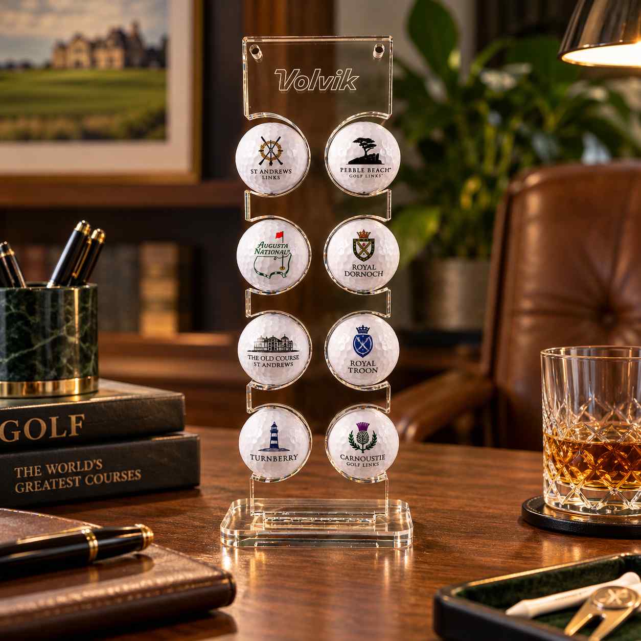 Golfballenhouder - Golfkabinet Acryl voor 8 Golfballen